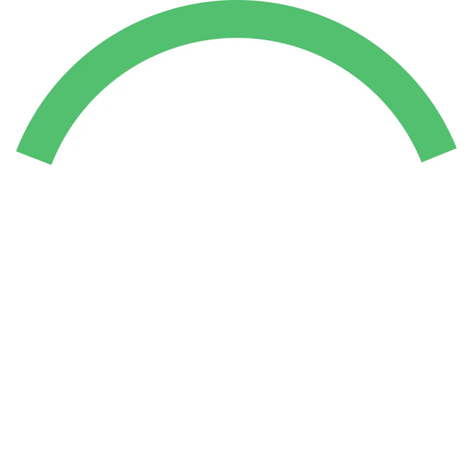 綠色半圓弧文字框