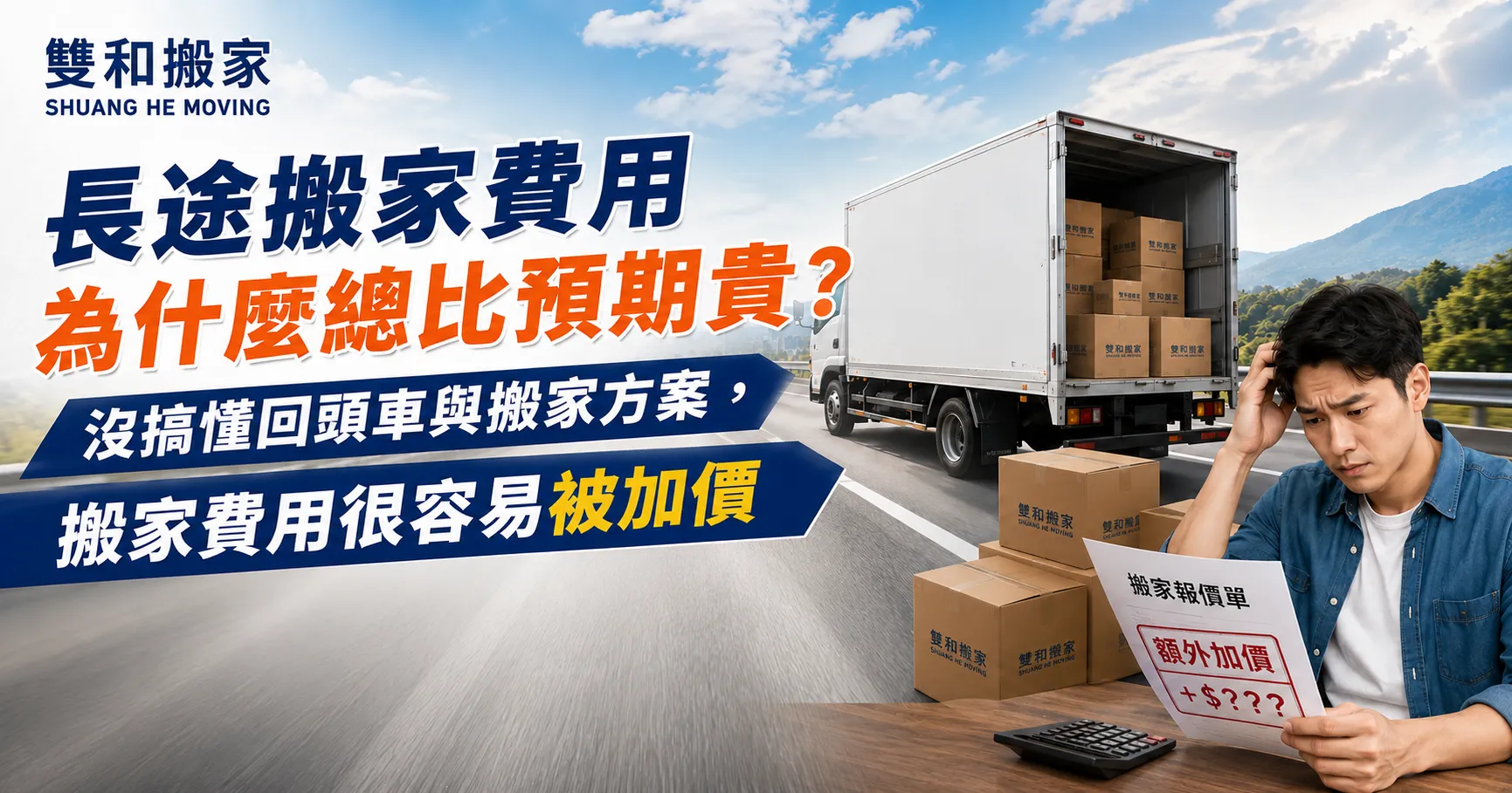 回頭車搬家方案全攻略：別再幫搬家公司付空車費！揭開長途搬家費用翻倍的真相-1