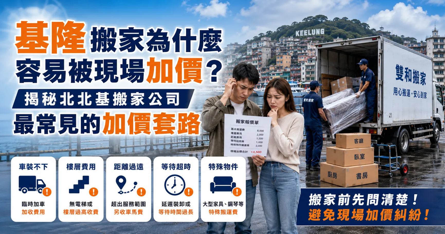 基隆搬家費用怎麼算?回頭車搬家與台北、新北跨縣市搬家報價差很大-1