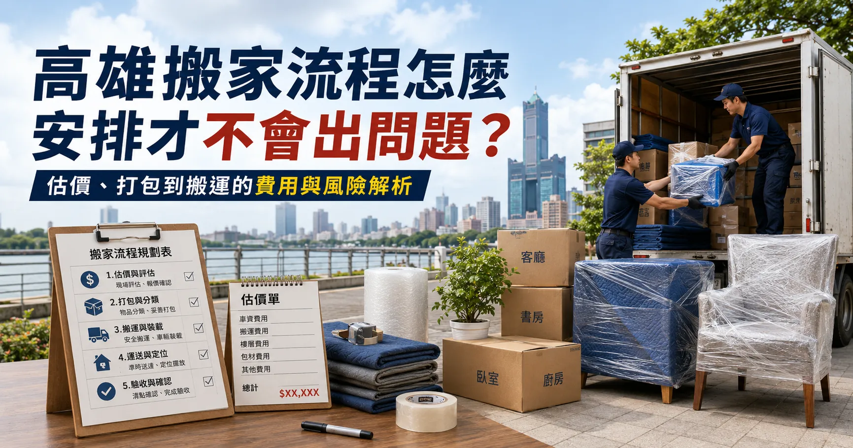 高雄搬家流程沒規劃好有多慘?精緻搬家、回頭車與加價問題一次解析-1