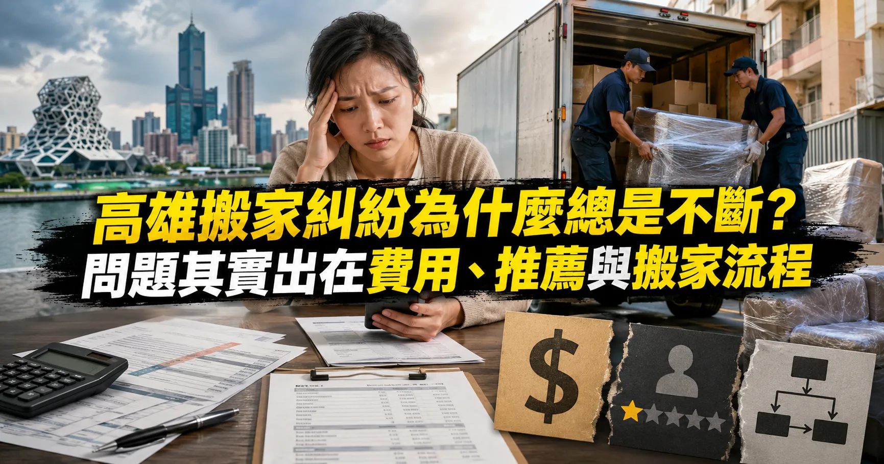 高雄搬家別亂找!高雄搬家公司隱藏陷阱解析:不想被現場加價、家具損壞一定要看-1
