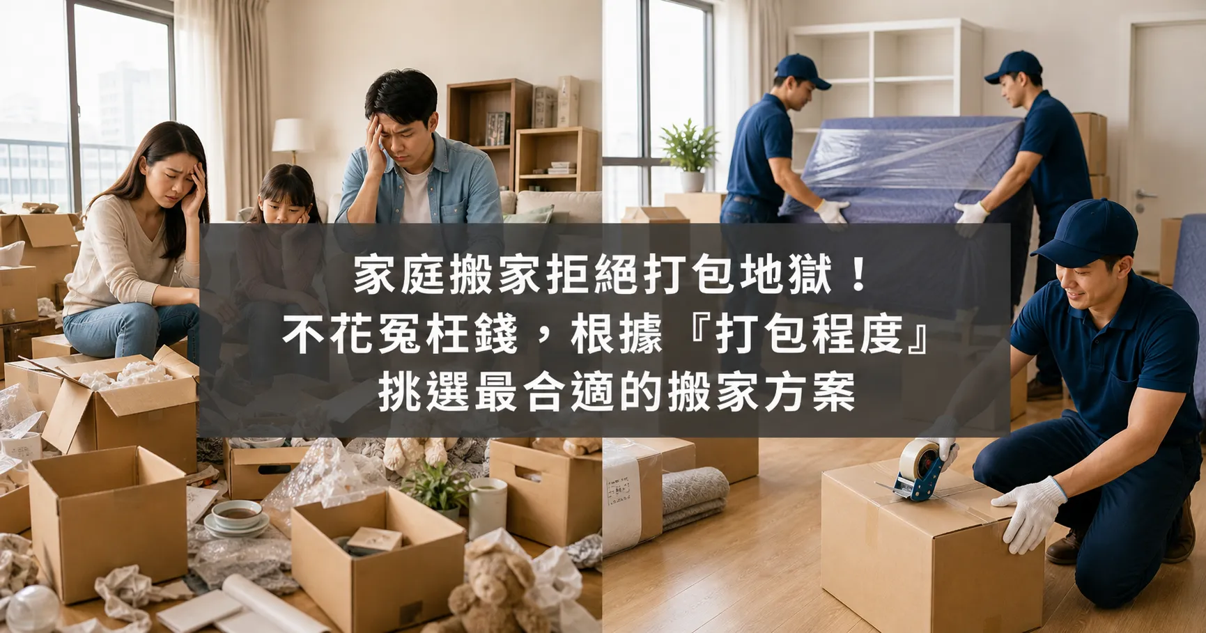 家庭搬家別再被坑！選錯搬家方案，小心費用與服務差異大-1