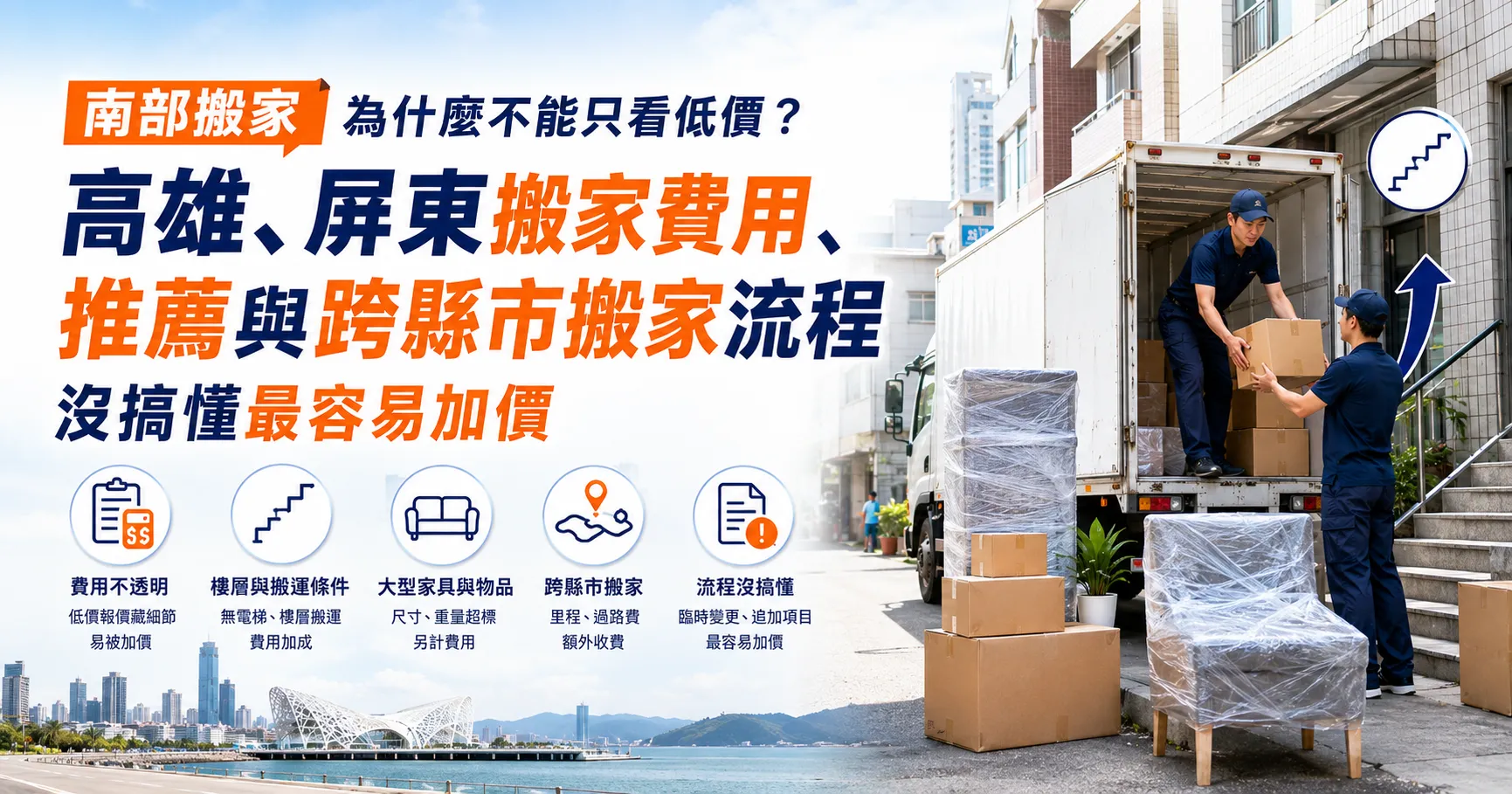高雄、屏東搬家怎麼選?南部搬家公司推薦、費用與跨縣市搬家一次看懂-1