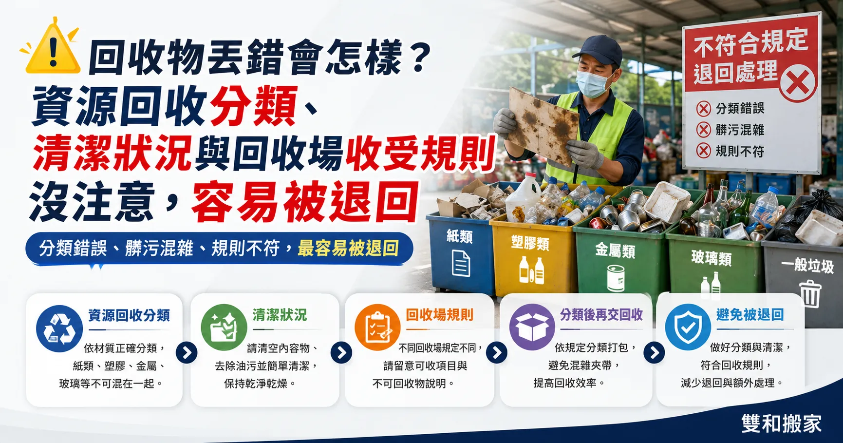 資源回收分類別再憑感覺!紙類、廢鐵、家電、電腦與不可回收物分類重點整理-1