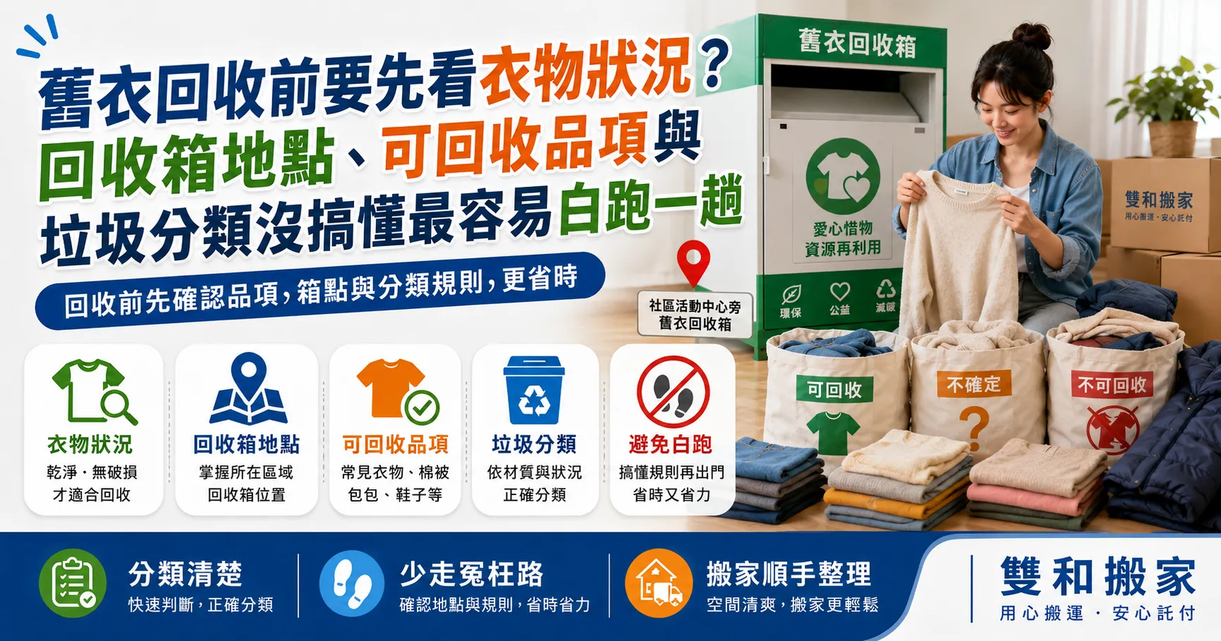 舊衣回收不是全部都能丟!搬家前不要的衣服、回收箱、回收價格與不能回收衣物整理-1