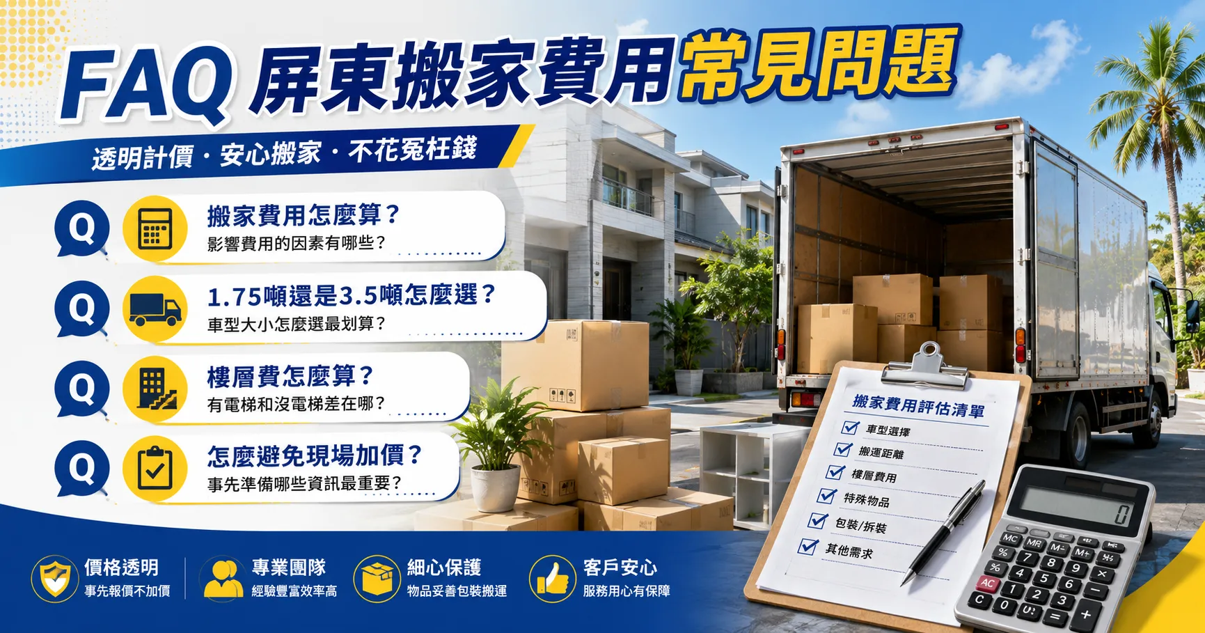 屏東搬家費用為什麼越搬越貴?1.75噸與3.5噸貨車的價格差異與加價陷阱解析-2