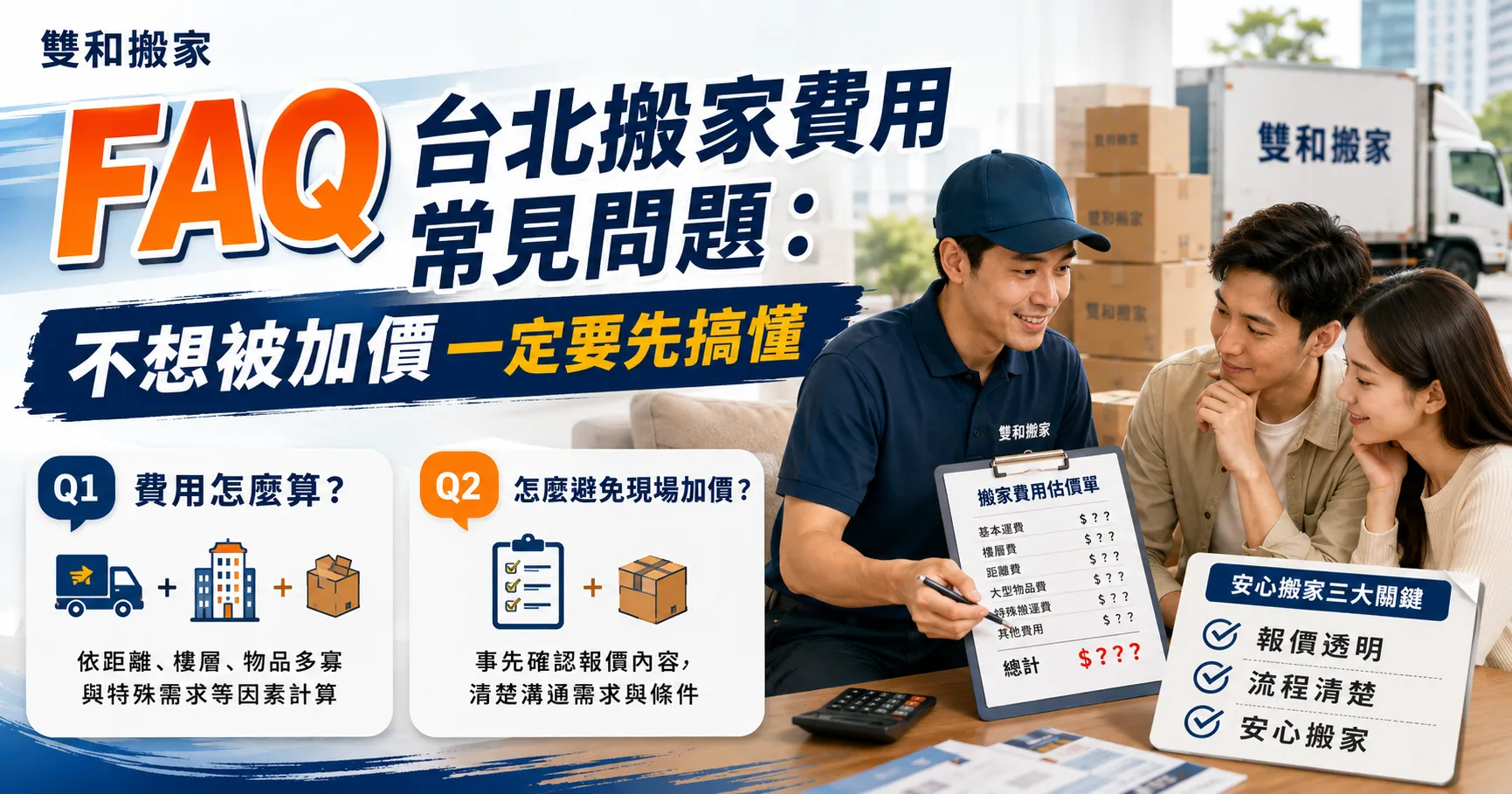 台北搬家費用怎麼算？低價報價背後的加價劇本：不想被現場加錢一定要看-2