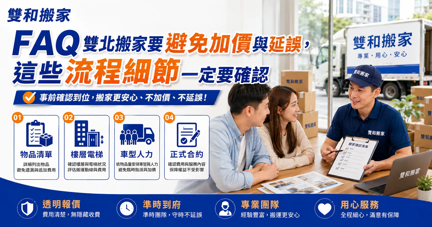 台北搬家、新北搬家流程怎麼安排?雙北搬家公司從估價到搬後收尾沒做好,最容易出問題-2