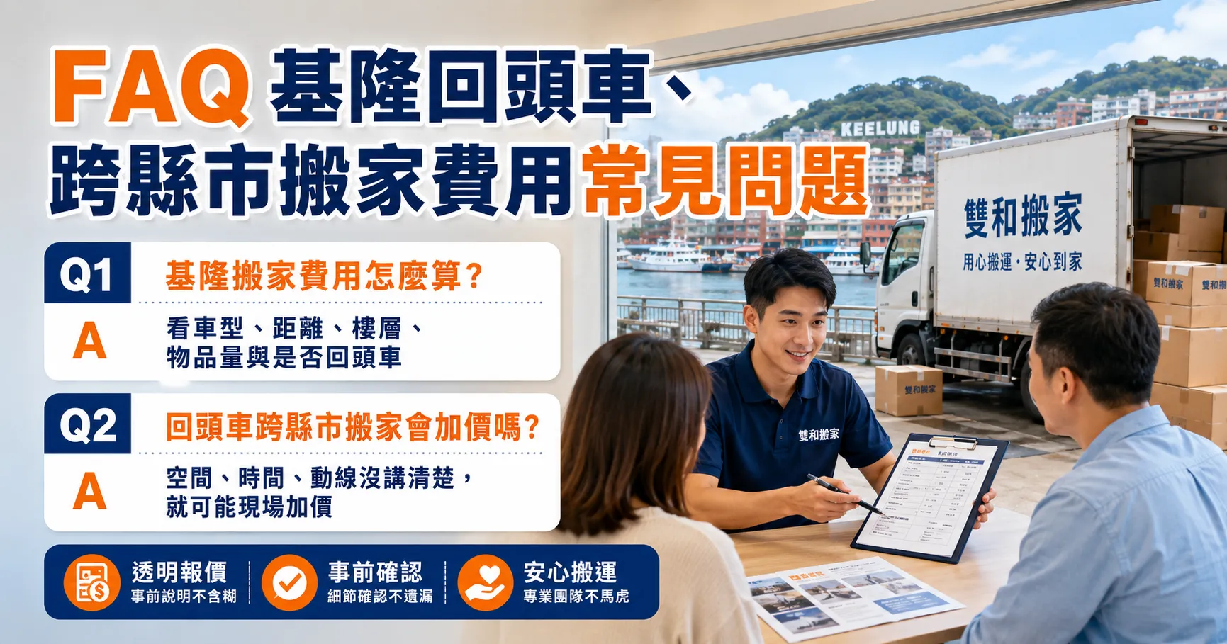 基隆搬家費用怎麼算?回頭車搬家與台北、新北跨縣市搬家報價差很大-2