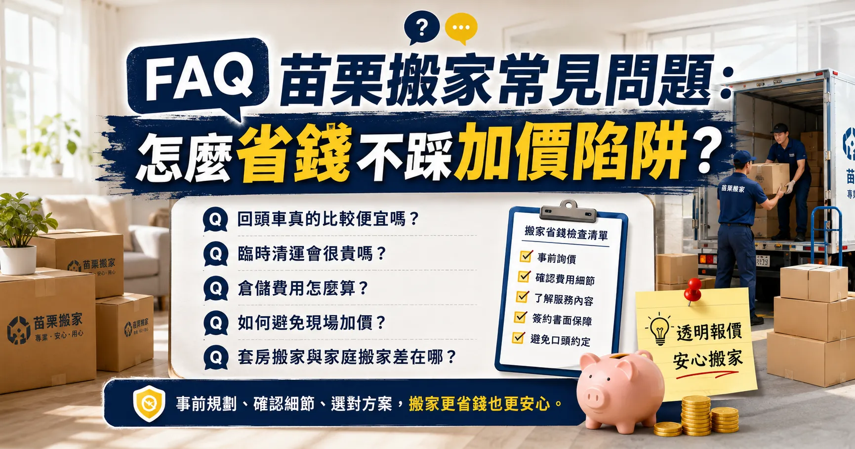 苗栗搬家想省錢反而賠更多?揭秘回頭車、廢棄物清運與倉儲最常被忽略的加價陷阱-2
