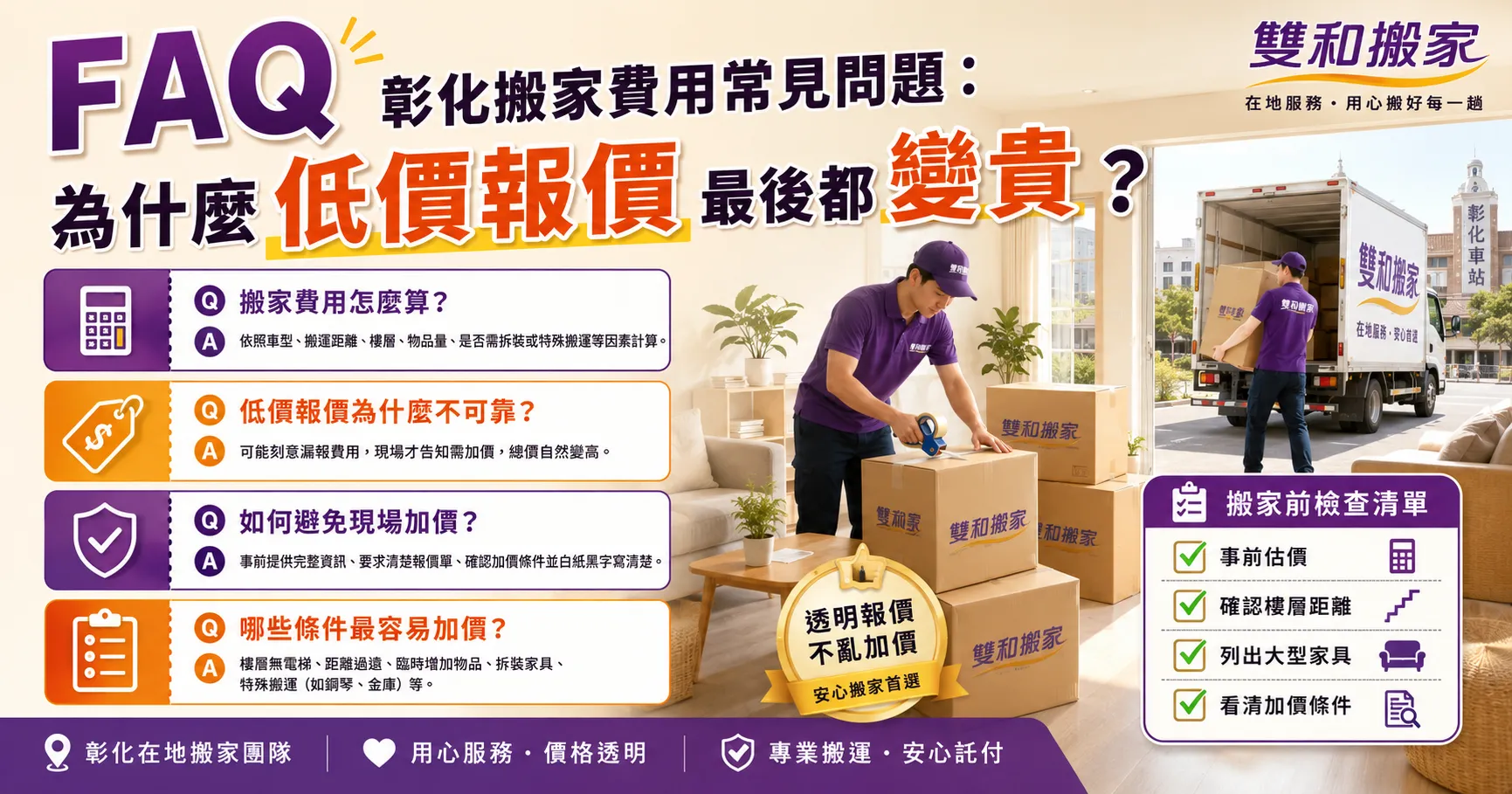 彰化搬家費用報價太低絕對有鬼?不想被坐地起價,一定要看懂這份防坑報價邏輯-2