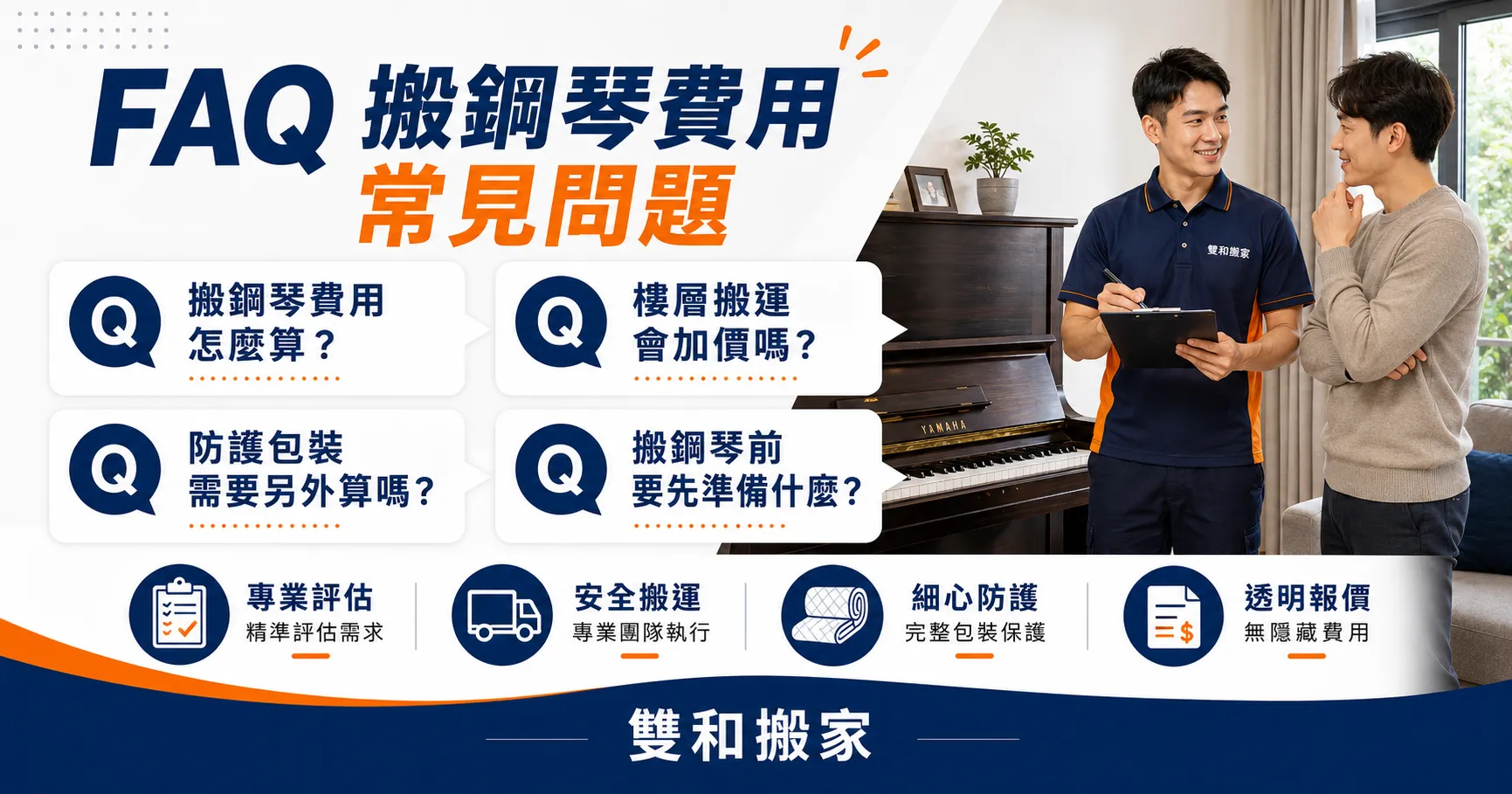 搬鋼琴費用怎麼算？鋼琴搬家、樓層搬運與防護包裝注意事項-2