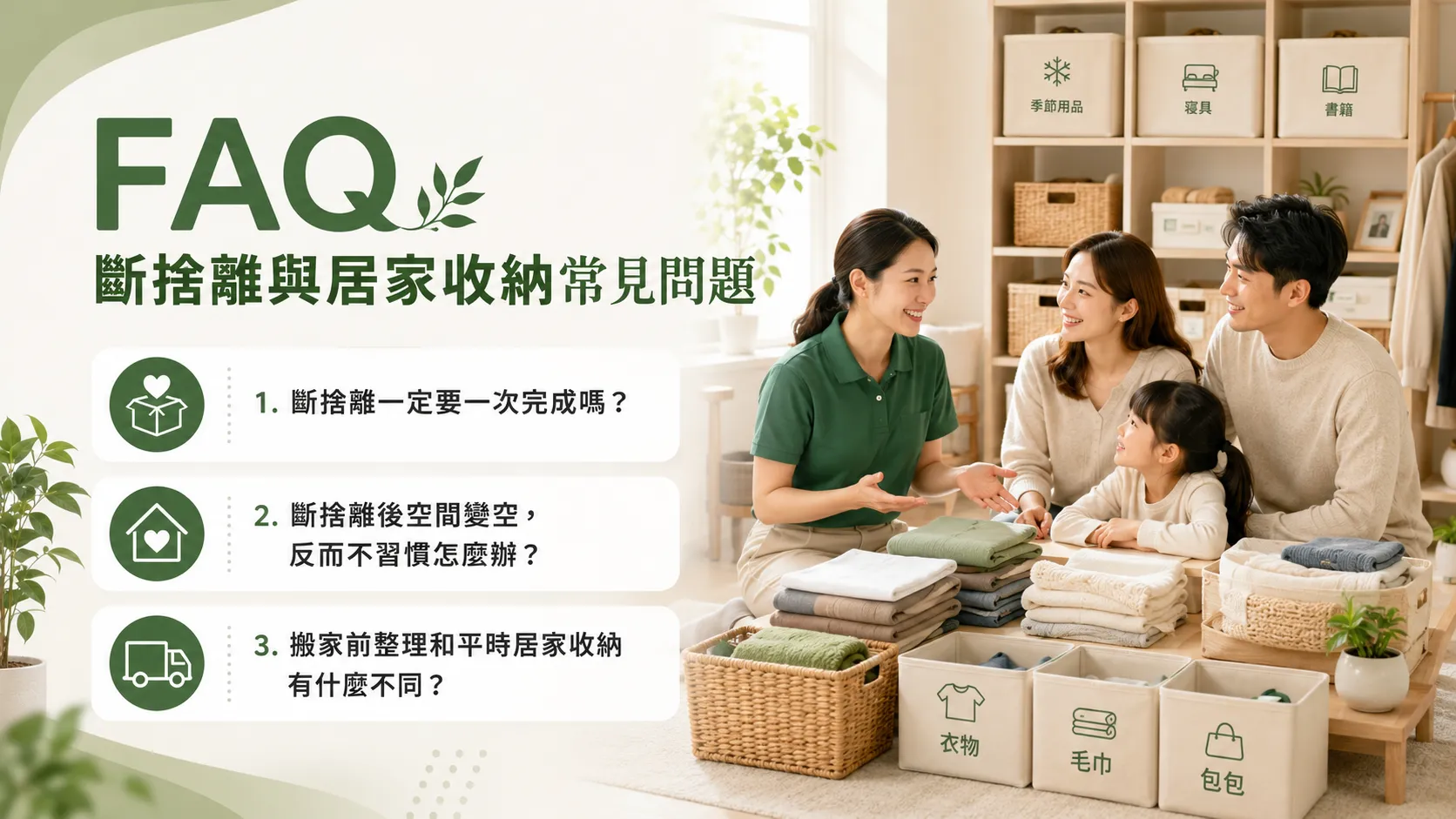 斷捨離不是把東西丟光就好！居家收納、搬家整理與整理師協助重點-2