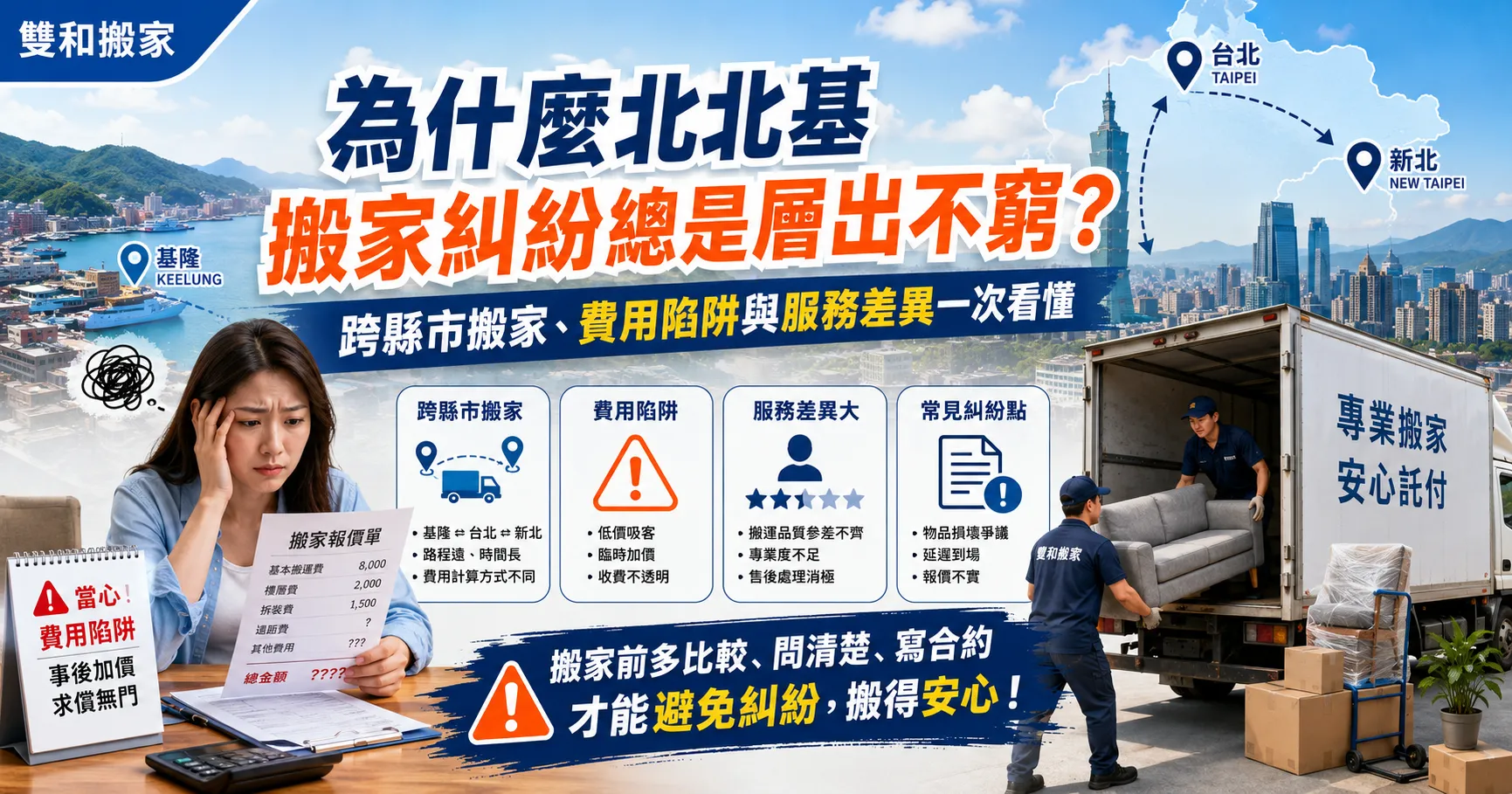基隆搬家別只看推薦!PTT、Dcard網友沒說的的慘痛經驗:北北基搬家、跨縣市搬家避雷全指南-1